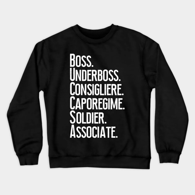 The Order of This Thing of Ours 2 - A Mulberry Mobsters Crewneck Sweatshirt by The Social Club